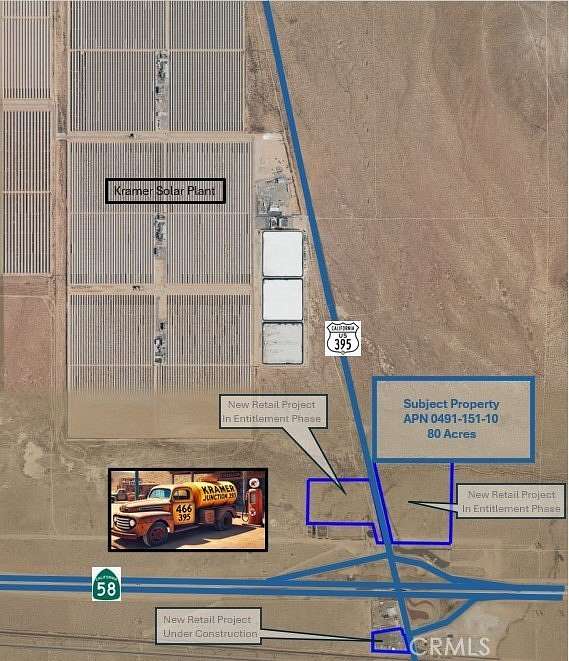 80 Acres of Land for Sale in Kramer Junction, California