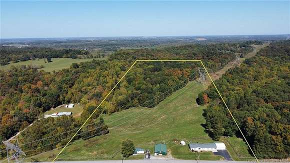 19.08 Acres of Land with Home for Sale in Salem, Indiana