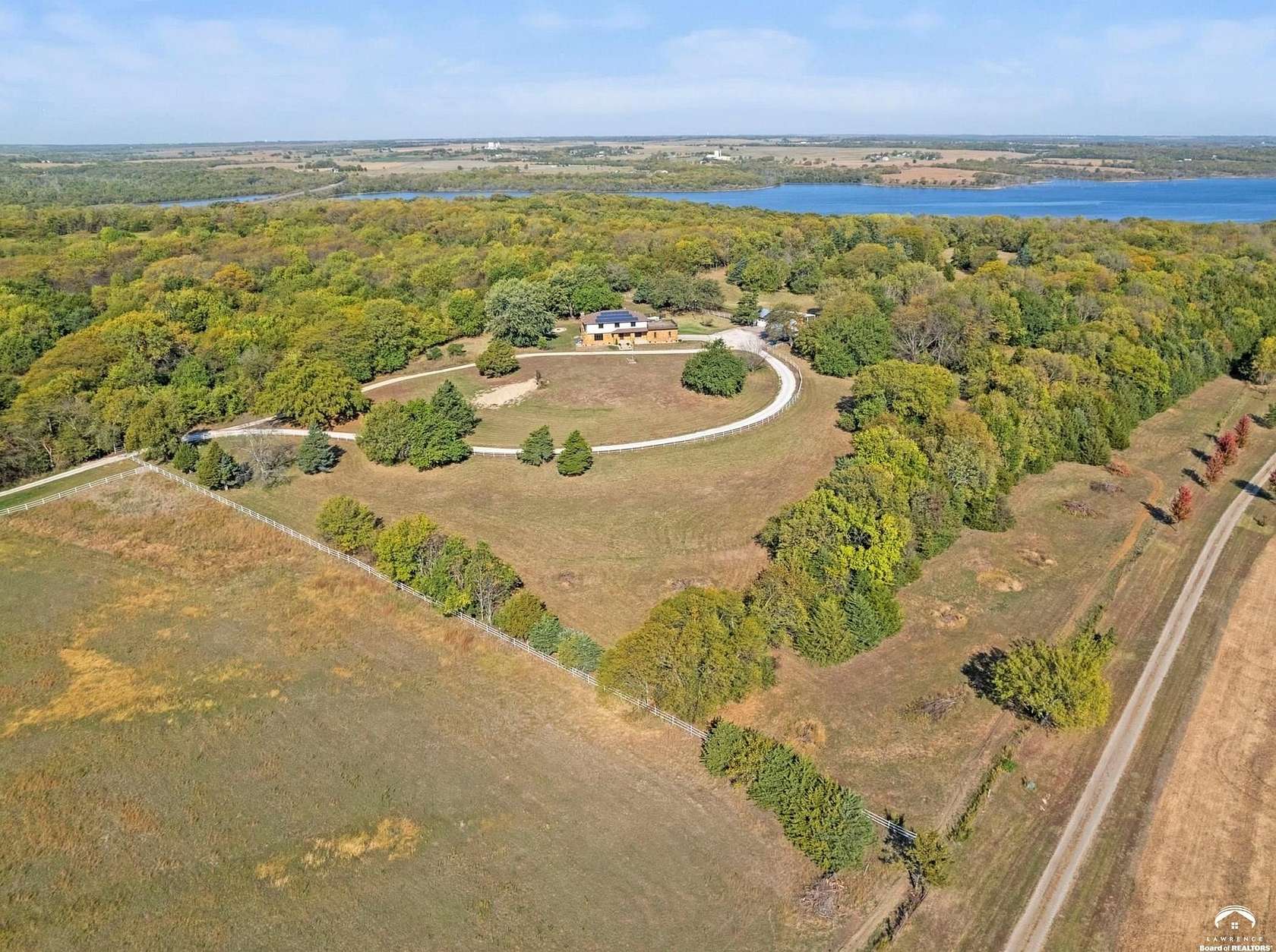 80 Acres of Land with Home for Sale in Lawrence, Kansas