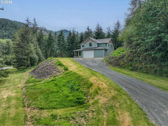 8.81 Acres of Residential Land with Home for Sale in Nehalem, Oregon