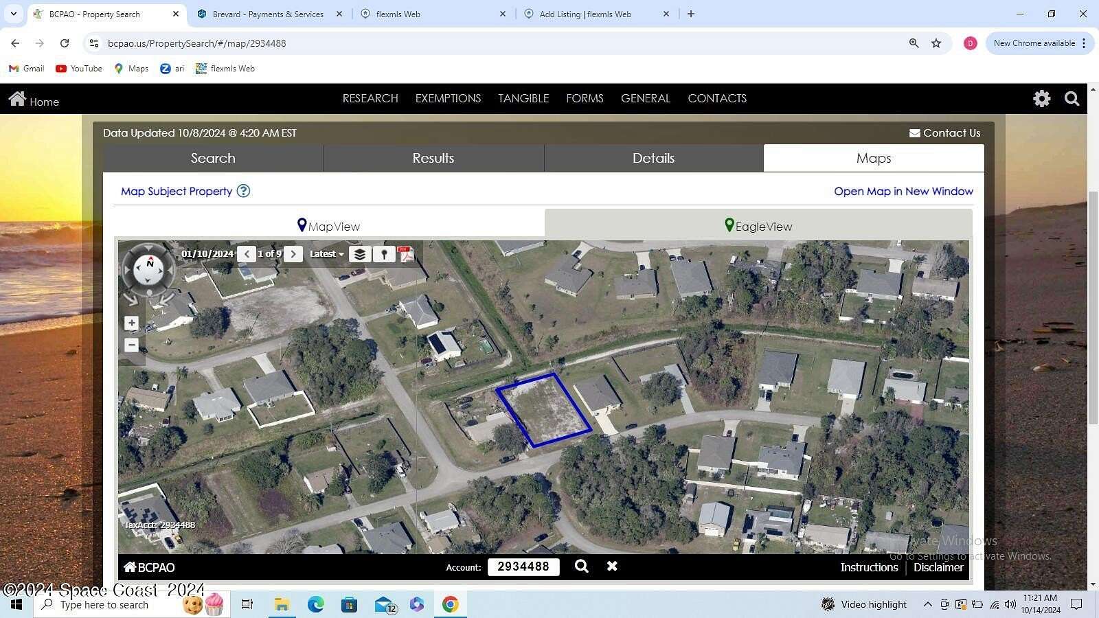 0.24 Acres of Residential Land for Sale in Palm Bay, Florida