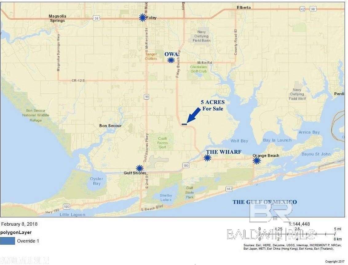 5 Acres of Land for Sale in Gulf Shores, Alabama