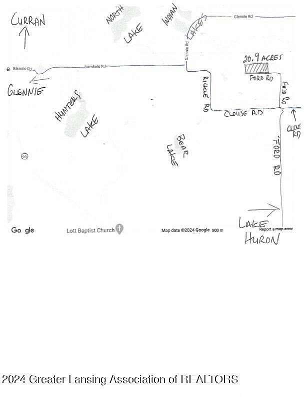 19.46 Acres of Land for Sale in Glennie, Michigan