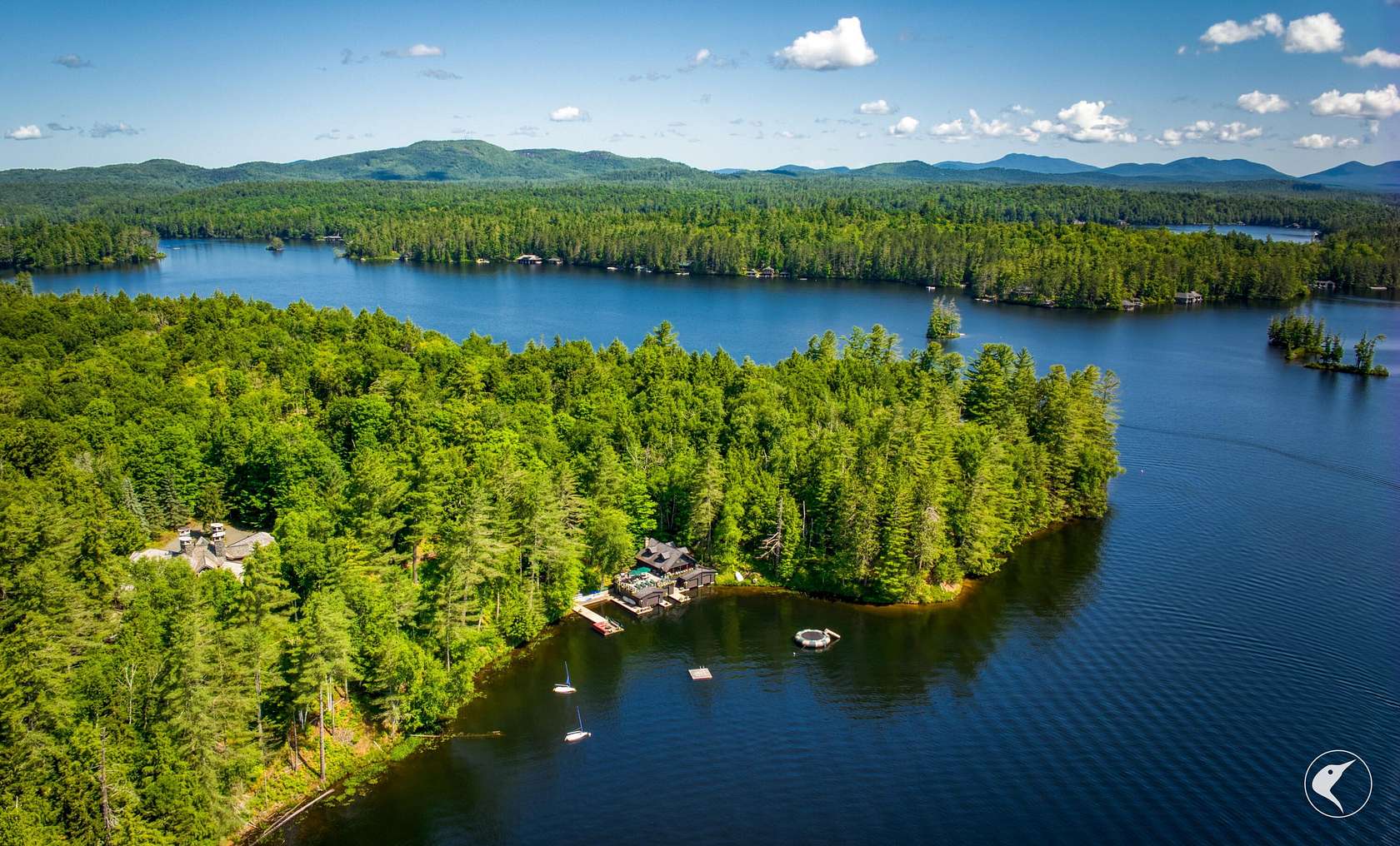 18.6 Acres of Land with Home for Sale in Lake Clear, New York