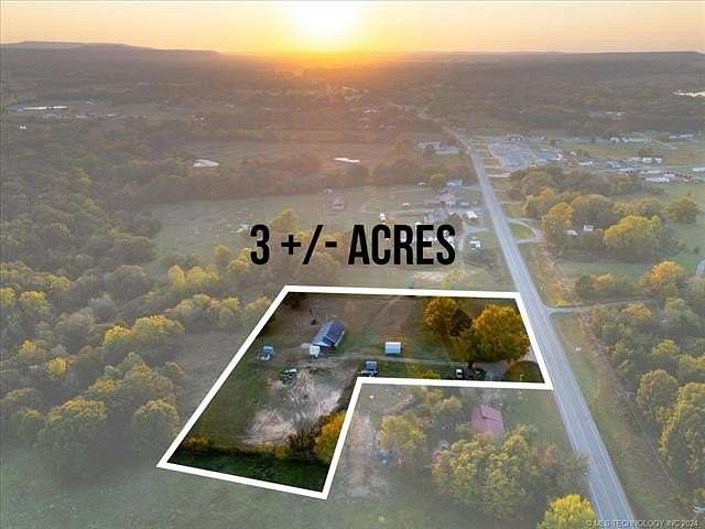 3 Acres of Residential Land with Home for Sale in Whitefield, Oklahoma