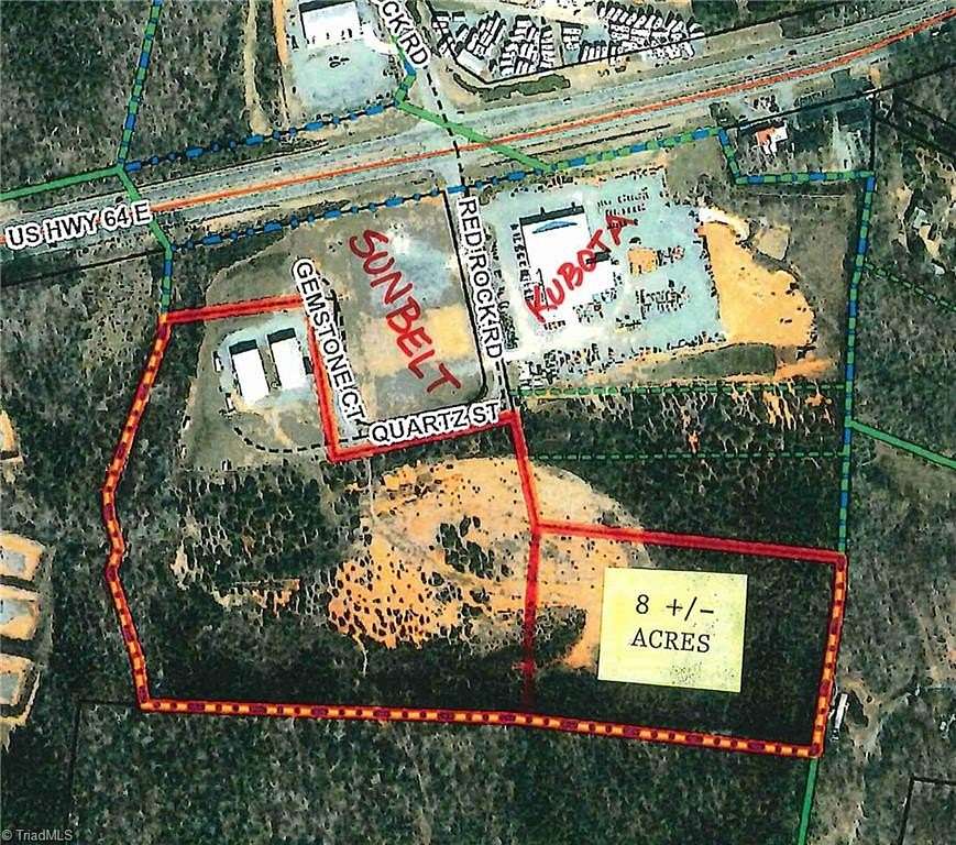 8 Acres of Commercial Land for Sale in Franklinville, North Carolina