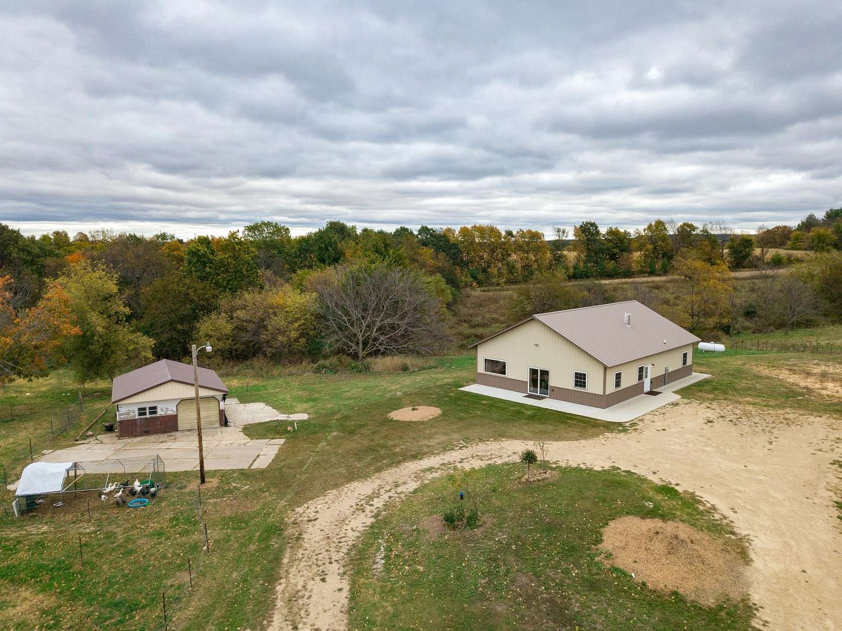 5 Acres of Land with Home for Sale in Mauston, Wisconsin