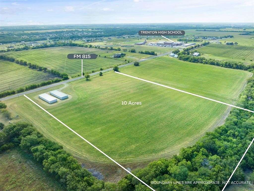 10.32 Acres of Commercial Land for Sale in Trenton, Texas