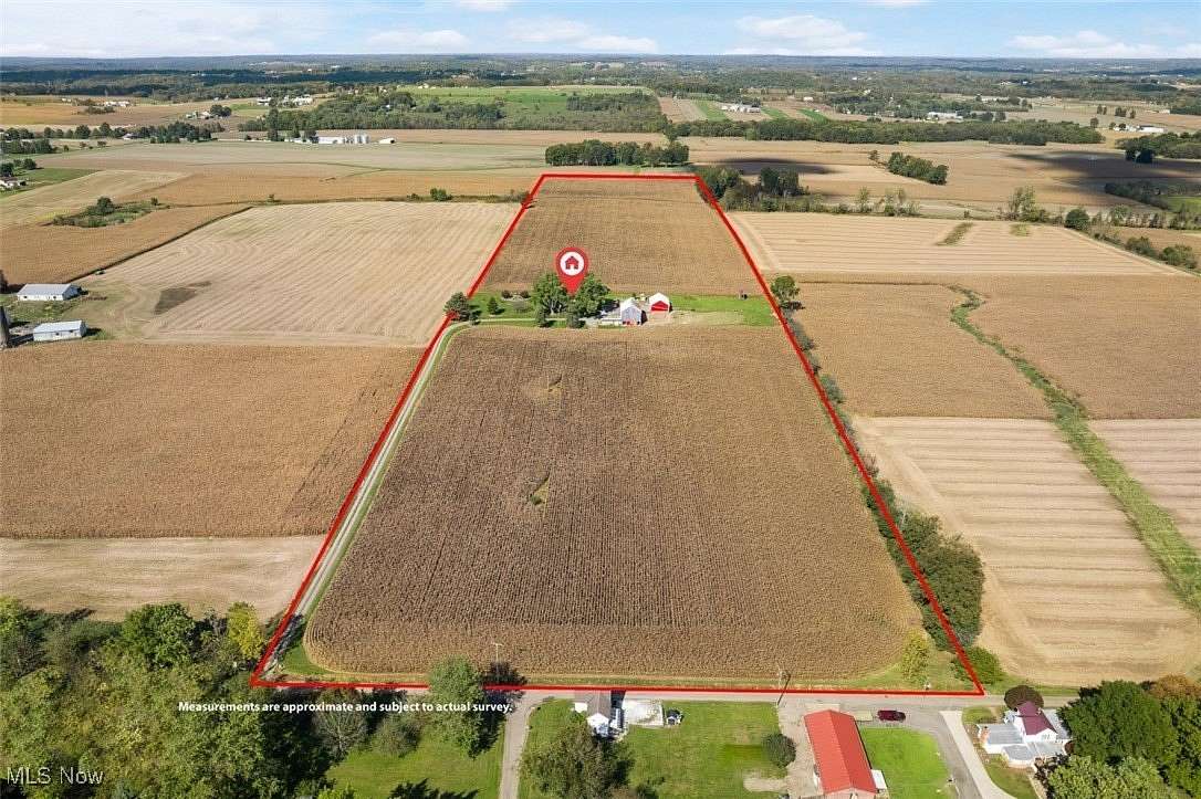 32.42 Acres of Agricultural Land with Home for Auction in North Lawrence, Ohio