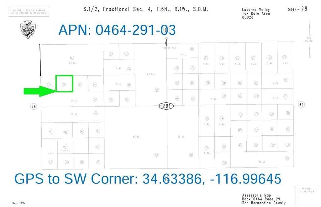 2.5 Acres of Residential Land for Sale in Lucerne Valley, California