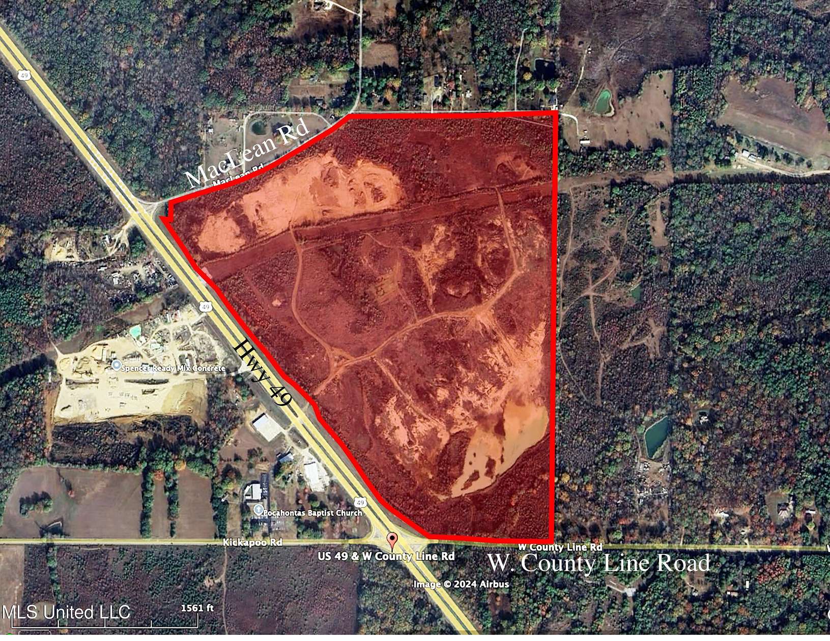 185.15 Acres of Agricultural Land for Sale in Jackson, Mississippi