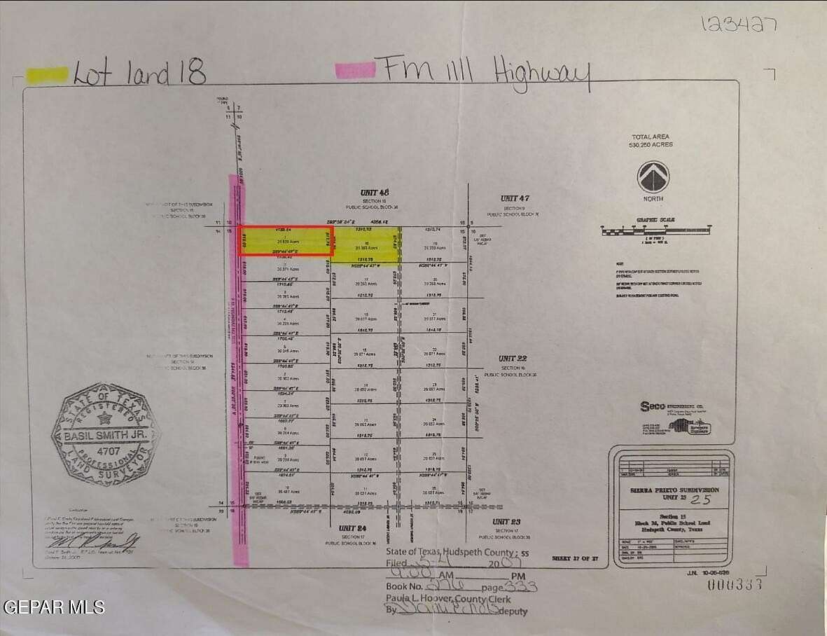 20.62 Acres of Agricultural Land for Sale in Sierra Blanca, Texas