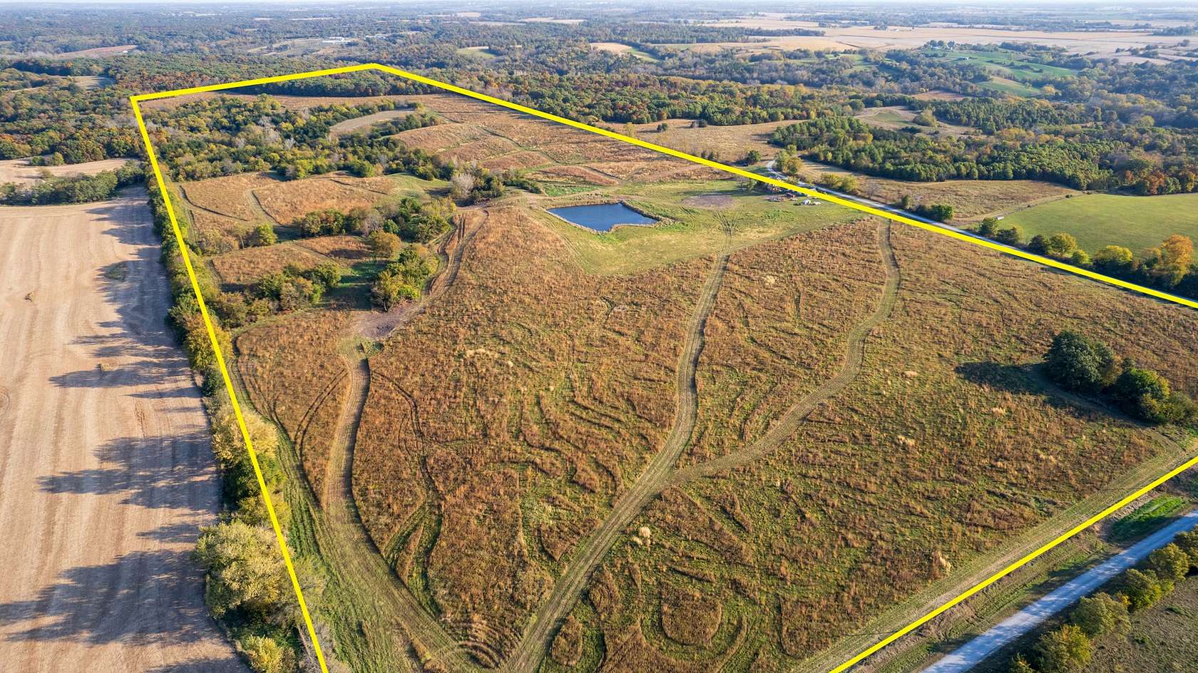 117 Acres of Land with Home for Sale in Albia, Iowa