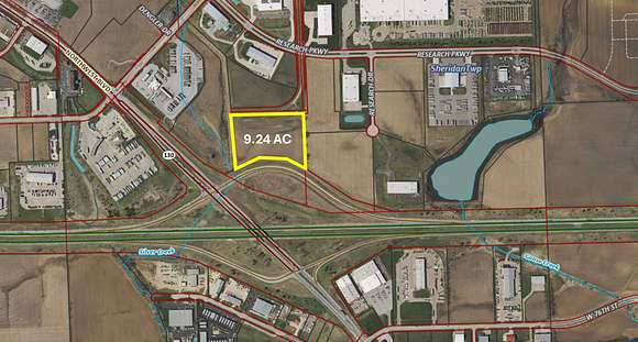 9.24 Acres of Commercial Land for Sale in Davenport, Iowa