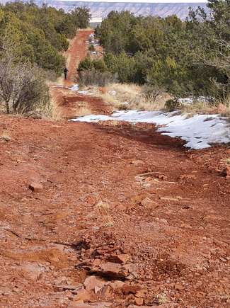 From the Southwest high corner, looking northward down El Charro Lane