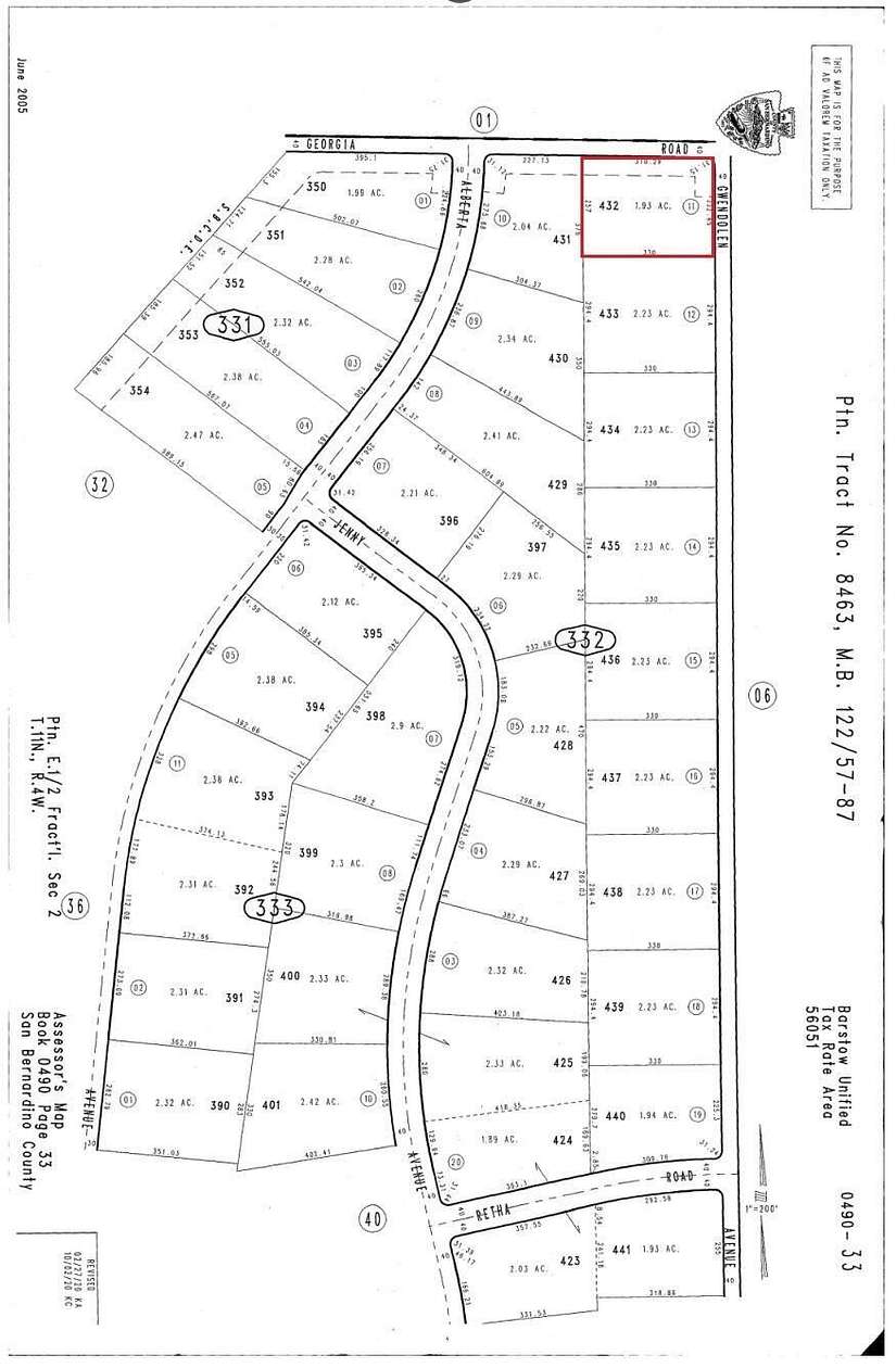 Land for Sale in Hinkley, California