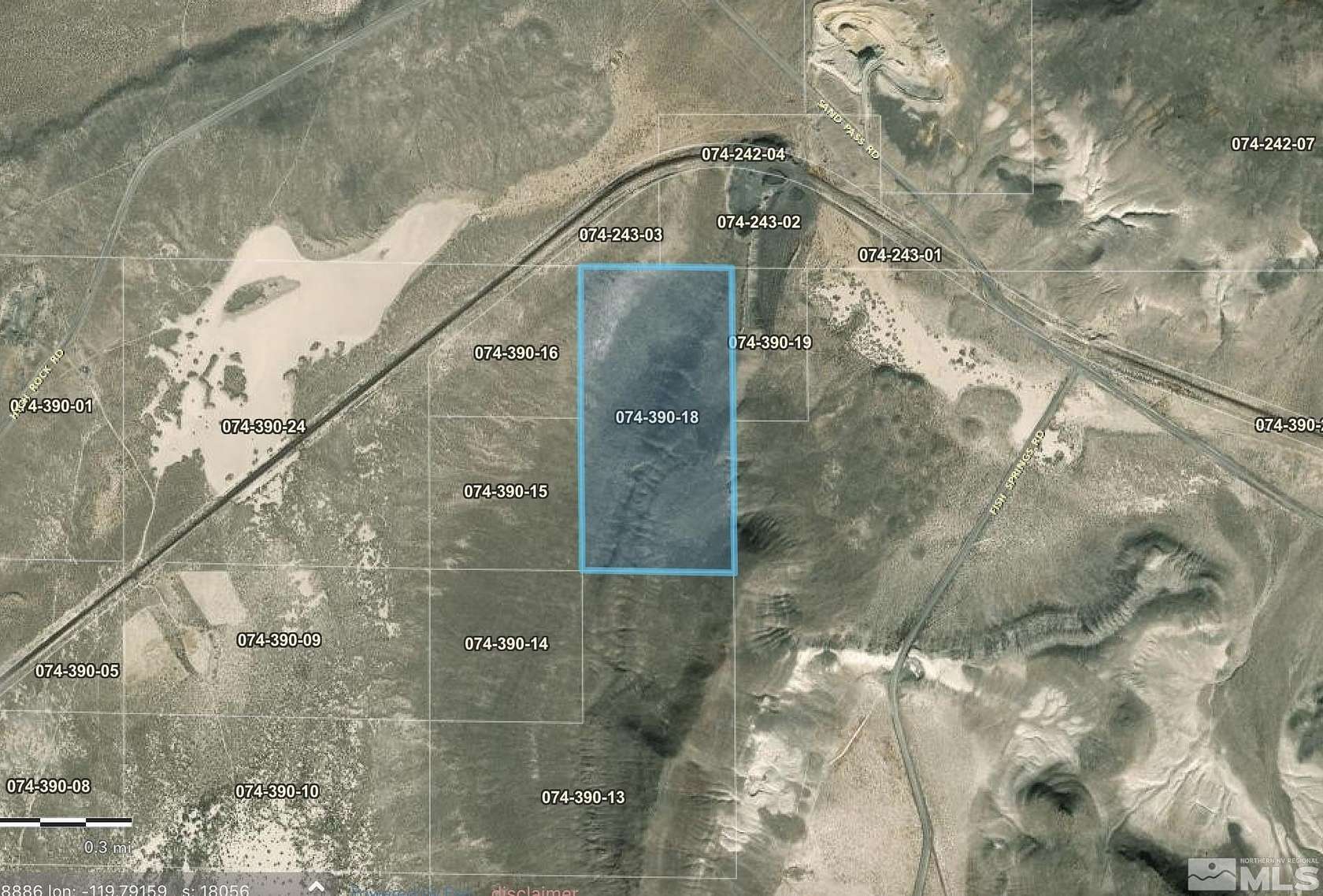 80 Acres of Recreational Land for Sale in Reno, Nevada