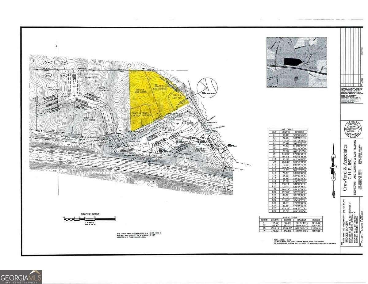 11.16 Acres of Land for Sale in Waco, Georgia