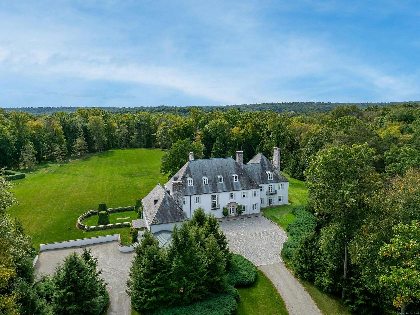 51.93 Acres of Land with Home for Sale in New Canaan, Connecticut