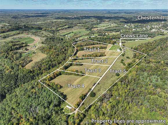 69.8 Acres of Land for Auction in Chesterhill, Ohio