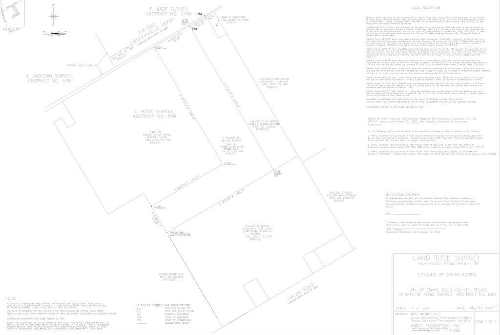 40 Acres of Mixed-Use Land for Sale in Ennis, Texas
