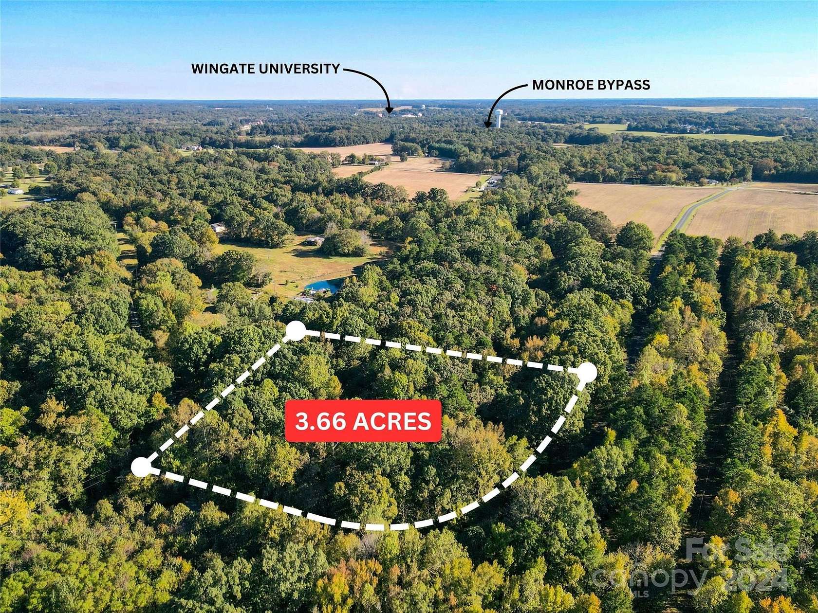 3.66 Acres of Residential Land for Sale in Wingate, North Carolina