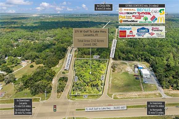 2.42 Acres of Commercial Land for Sale in Lecanto, Florida