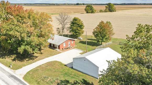 20 Acres of Agricultural Land with Home for Sale in Kane, Illinois