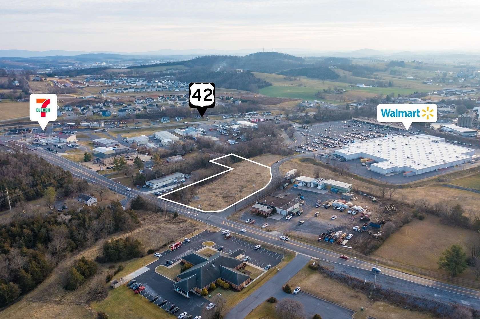 1.96 Acres of Commercial Land for Sale in Harrisonburg, Virginia