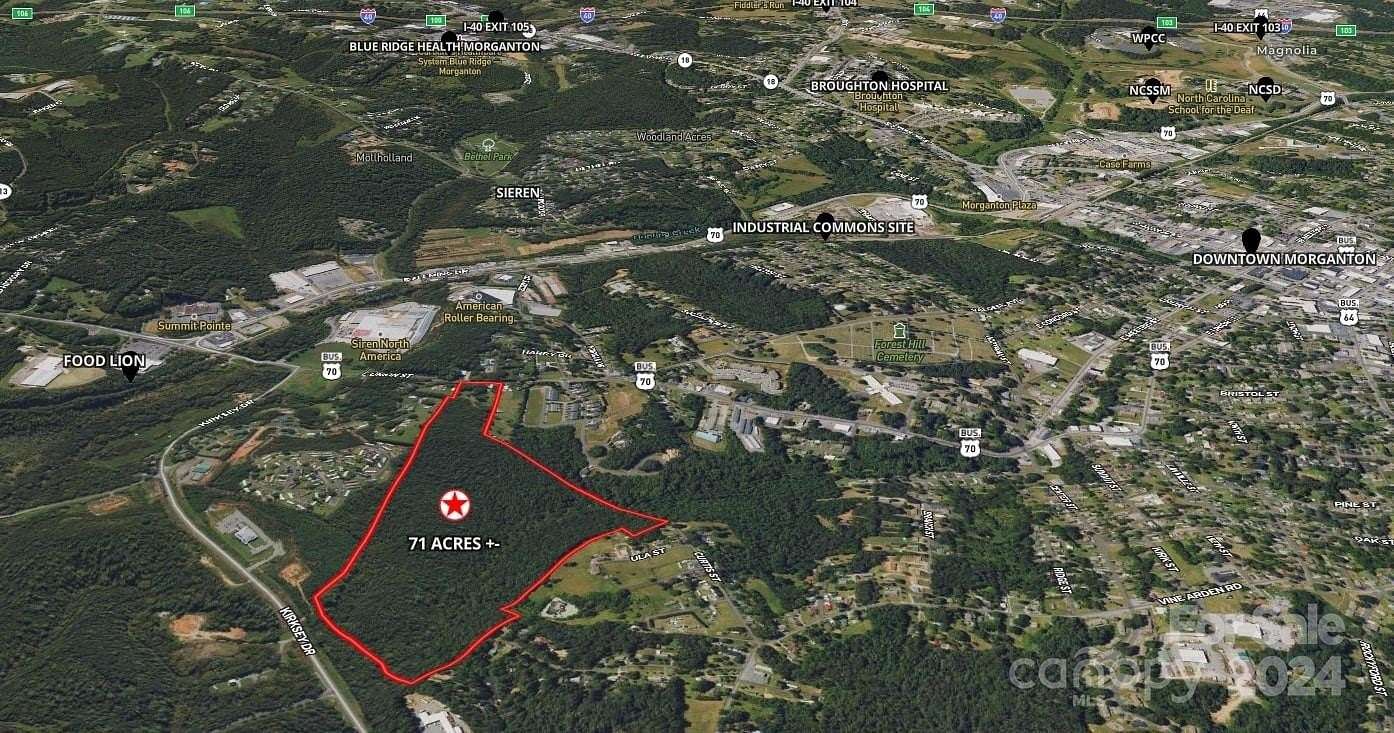 71 Acres of Mixed-Use Land for Sale in Morganton, North Carolina