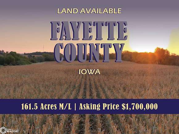 161.5 Acres of Recreational Land & Farm for Sale in Oelwein, Iowa