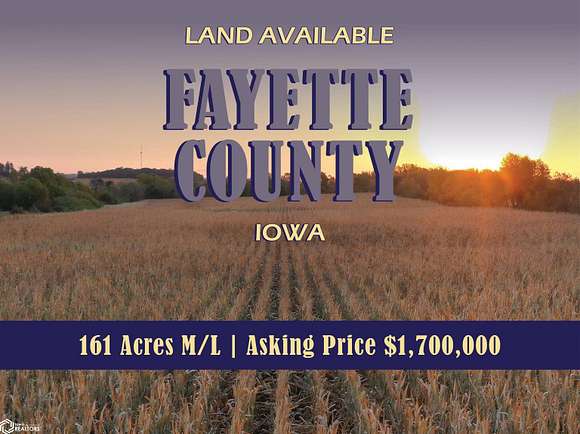 161 Acres of Recreational Land & Farm for Sale in Oelwein, Iowa