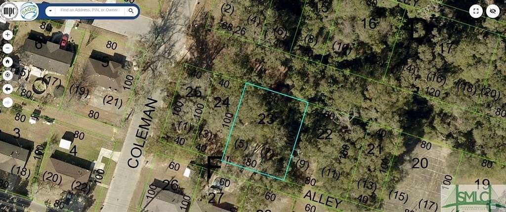 0.184 Acres of Land for Sale in Savannah, Georgia