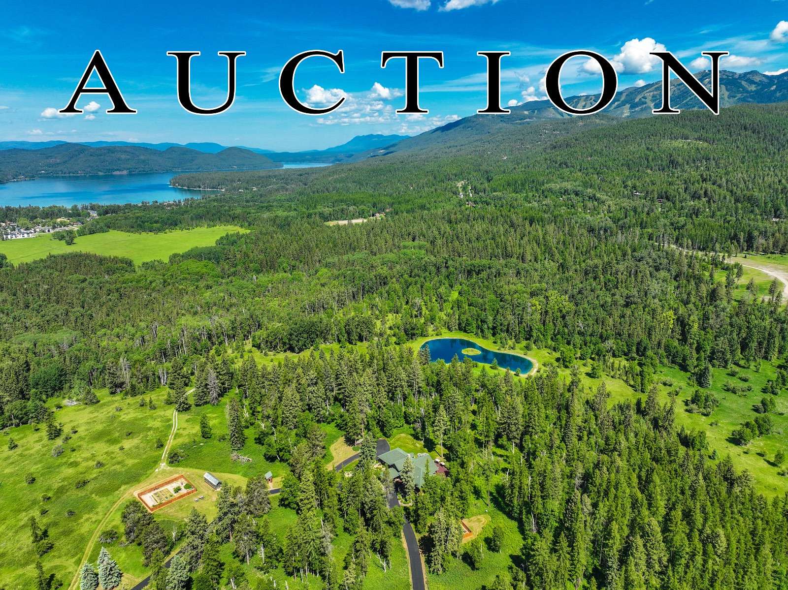 120 Acres of Land with Home for Auction in Whitefish, Montana