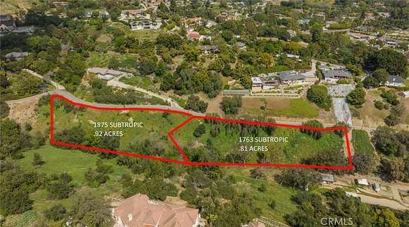 0.813 Acres of Residential Land for Sale in La Habra Heights, California