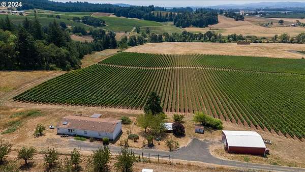48.8 Acres of Agricultural Land with Home for Sale in Rickreall, Oregon