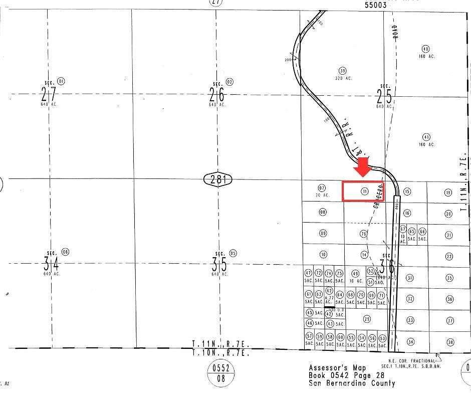 20 Acres of Land for Sale in Baker, California