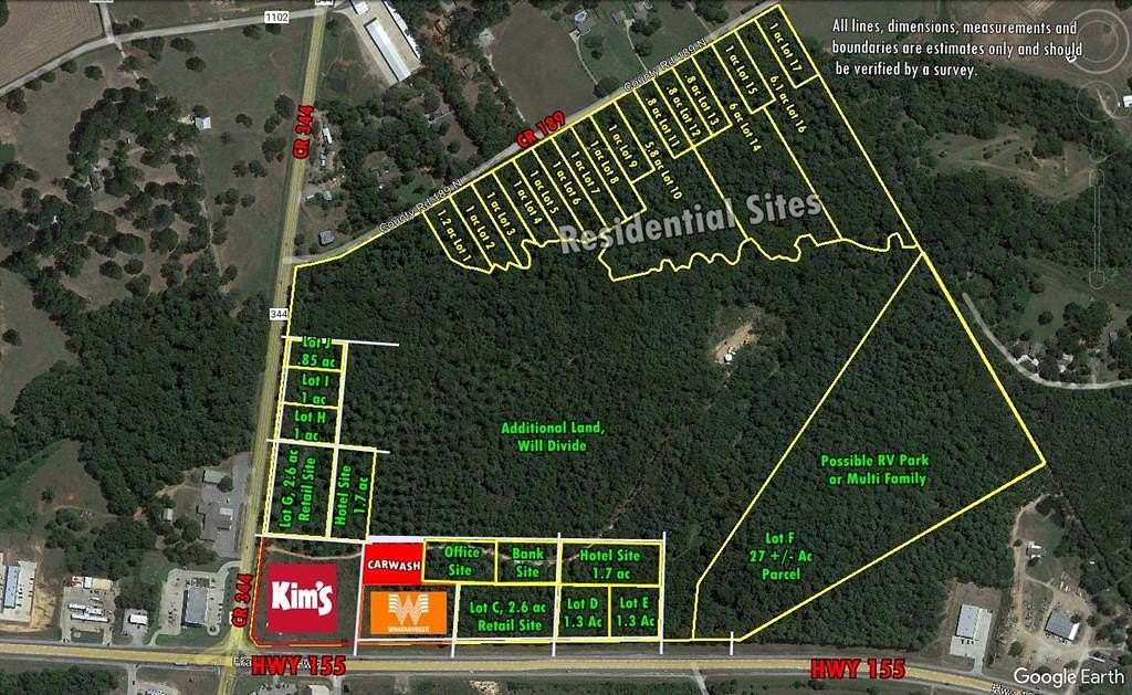 1.23 Acres of Mixed-Use Land for Sale in Flint, Texas