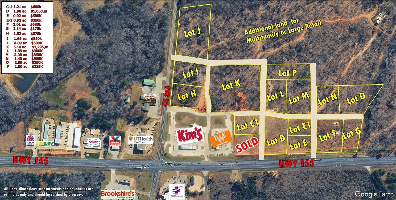 1.2 Acres of Mixed-Use Land for Sale in Flint, Texas