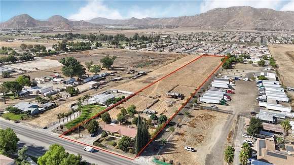 4.9 Acres of Residential Land with Home for Sale in San Jacinto, California