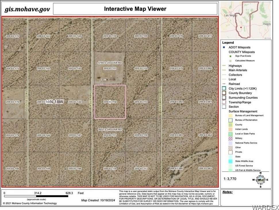 2.35 Acres of Residential Land for Sale in Golden Valley, Arizona