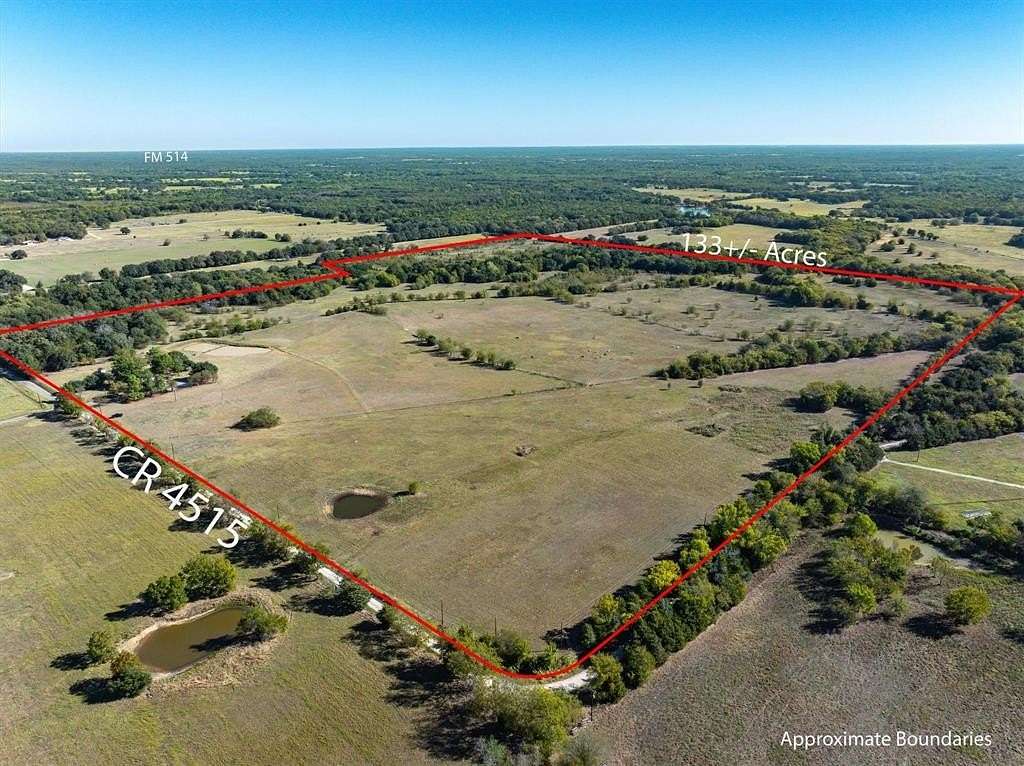 133.75 Acres of Land with Home for Sale in Point, Texas