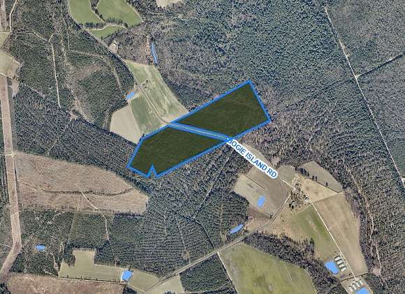 55.5 Acres of Recreational Land for Sale in Fayetteville, North Carolina