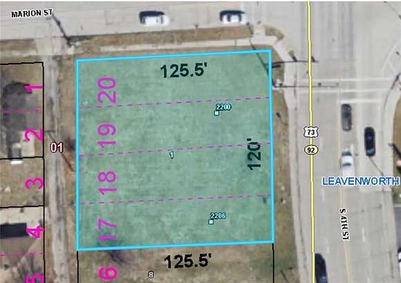 0.26 Acres of Commercial Land for Sale in Leavenworth, Kansas