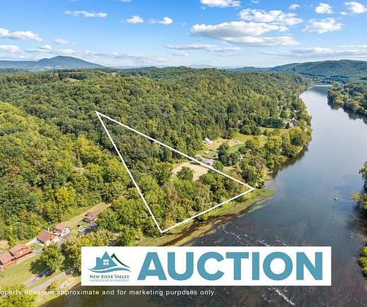 3.3 Acres of Residential Land with Home for Auction in Draper, Virginia