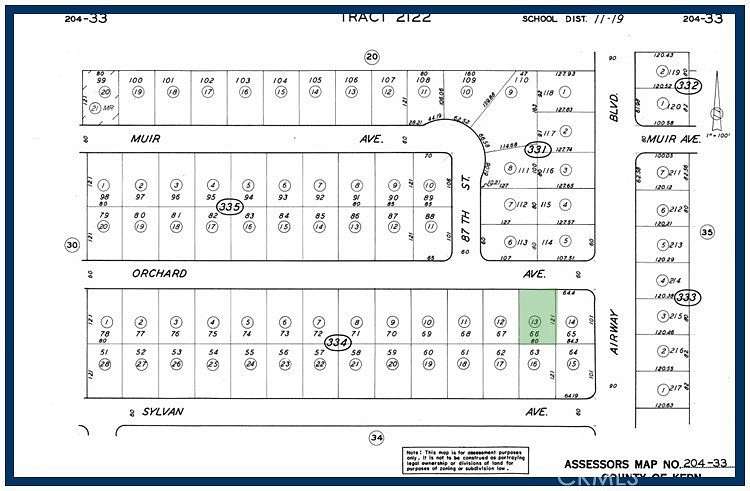 0.22 Acres of Residential Land for Sale in California City, California