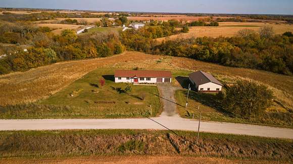 9.4 Acres of Residential Land with Home for Sale in New Virginia, Iowa