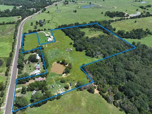 23.54 Acres of Recreational Land with Home for Sale in Eustace, Texas