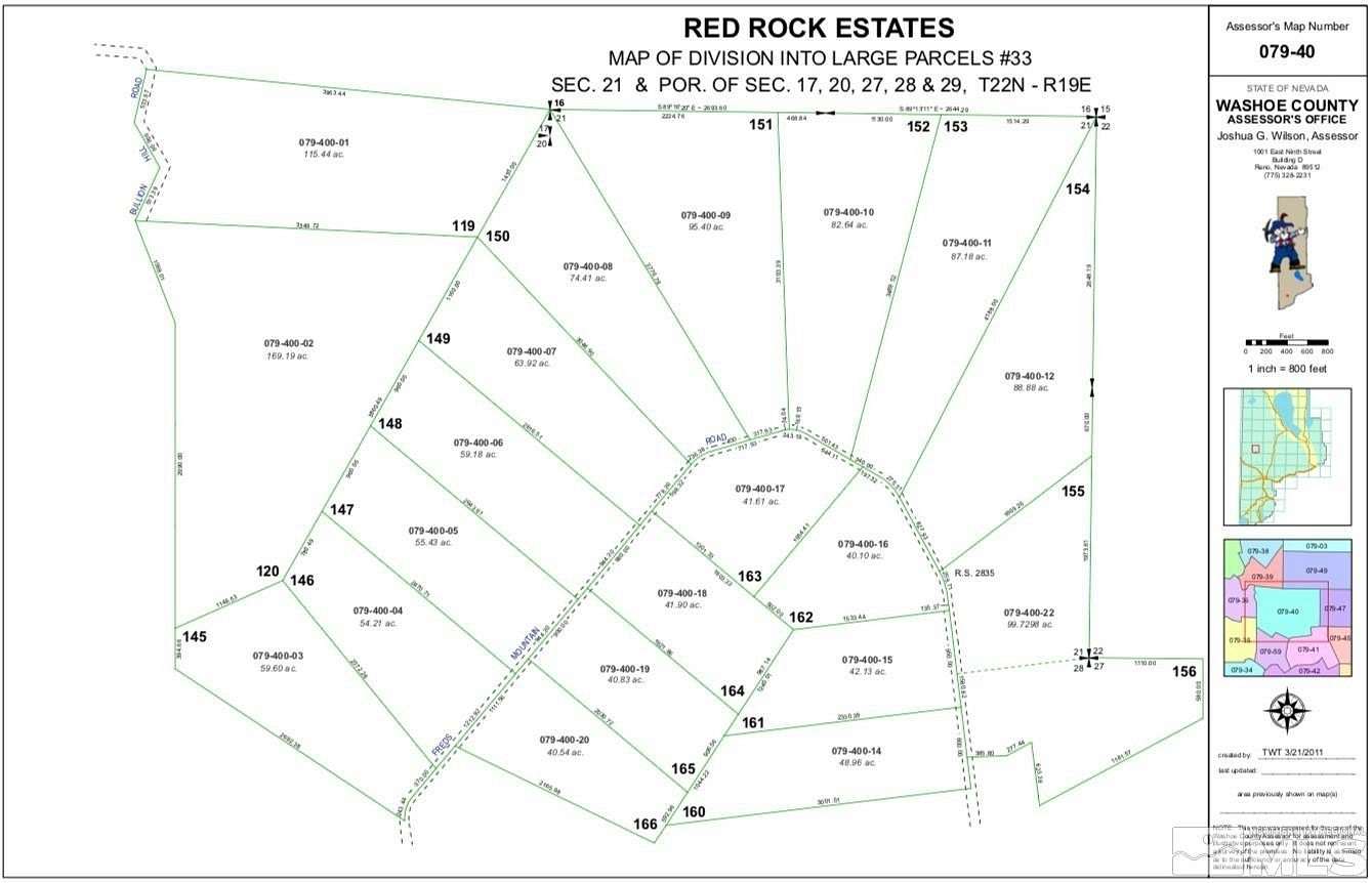 59.18 Acres of Recreational Land for Sale in Reno, Nevada