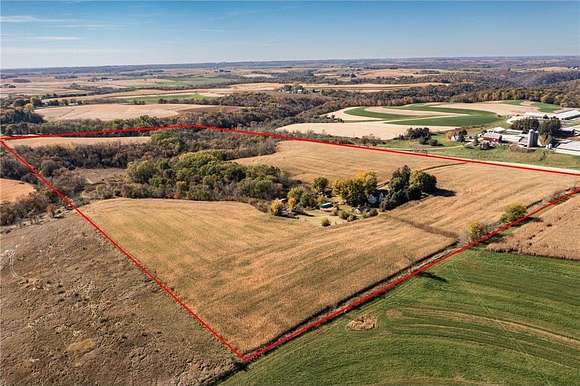 80 Acres of Land with Home for Sale in Caledonia Township, Minnesota